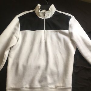 White Calvin Klein long sleeve sweater .
